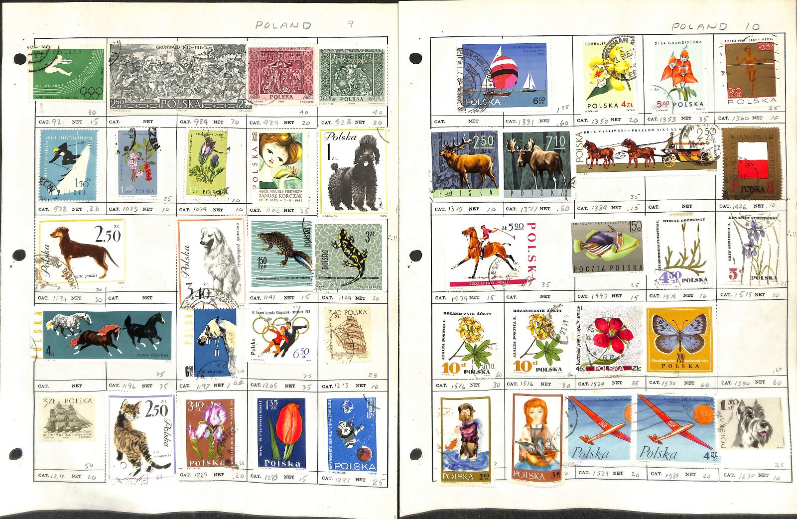 Poland Stamp Collection on 30 Pages, Neatly Identified (CB)