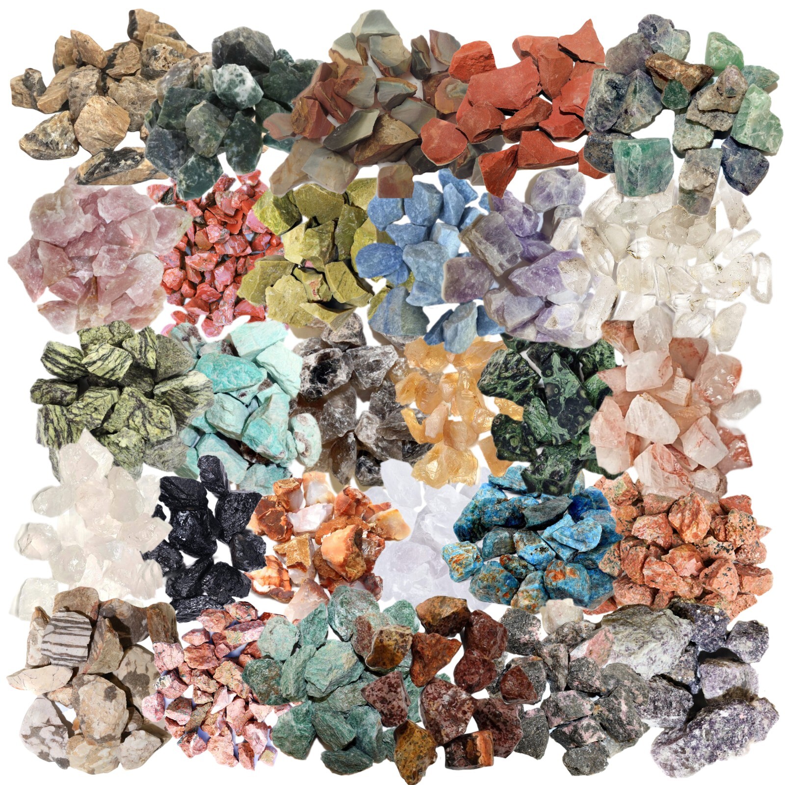 Raw Natural Rough Gemstones Bulk | Loose Gems| Choose Type! TUMBLING | POLISHING