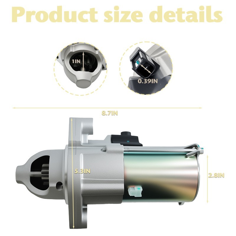 31200-R40-A01 For 2008-12 Honda 2.4L / Accord CR-V Element Acura TSX Starter NEW