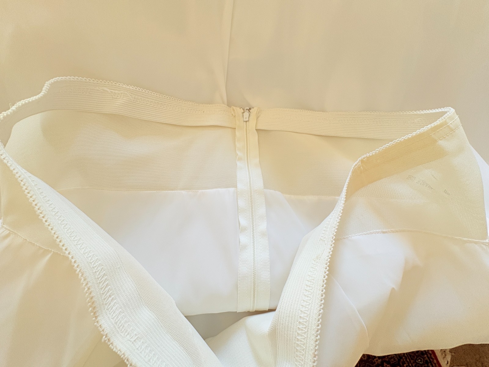 MERRY MODEL ~ Wedding Dress Petticoat Slip White Full ~ Large, 34" waist