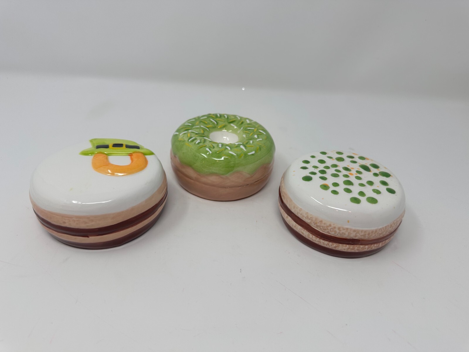 Lucky Lane Set of St Patrick's Faux Donuts, Cupcakes, or Cookies, NEW