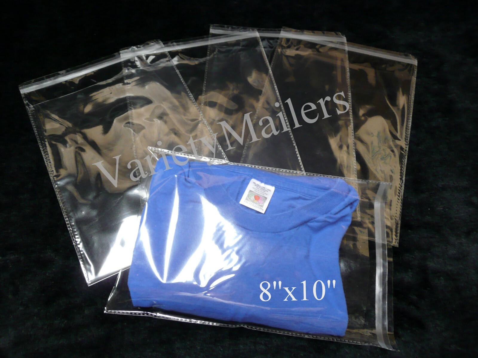 200 Reclosable Cello Merchandise Bags 8''x 10'' Clear 1.5 Mil T-Shirt Size 8x10