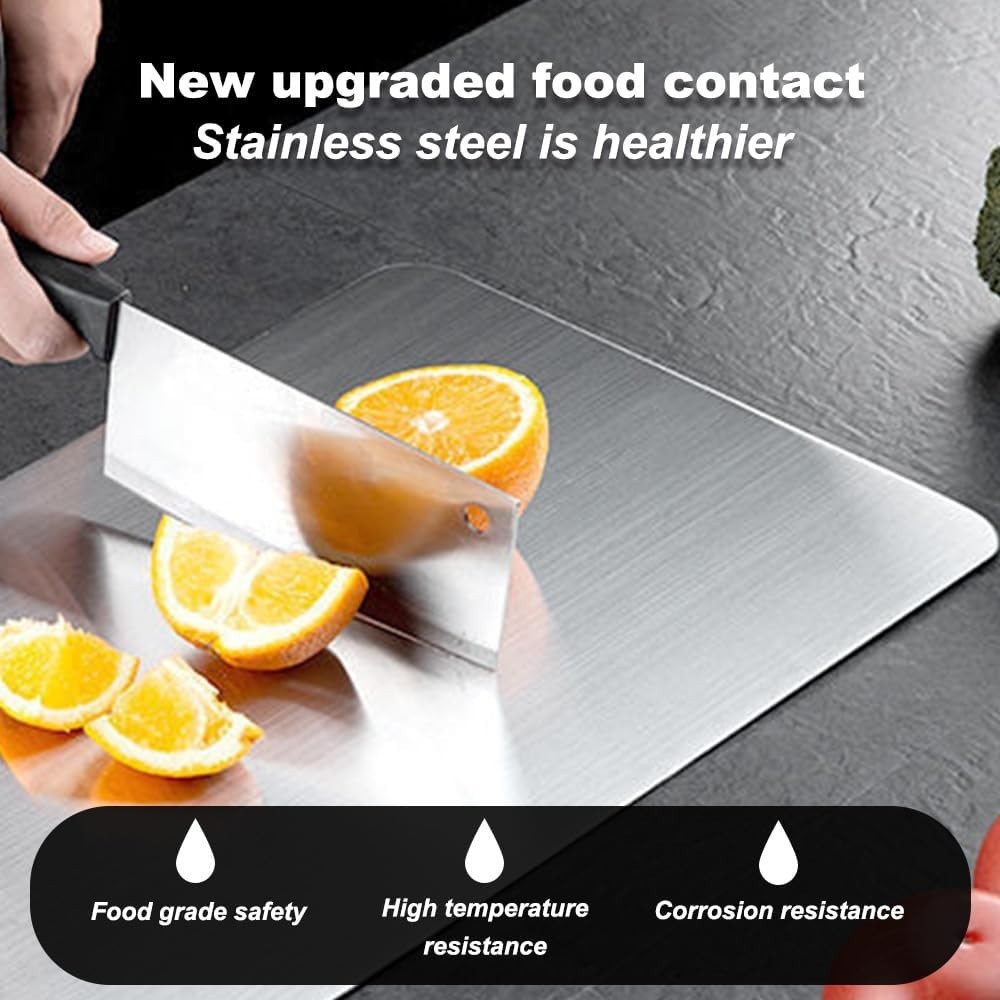 Titanium Cutting Boards for Kitchen, 100% Pure Titanium Double-sided food-grade