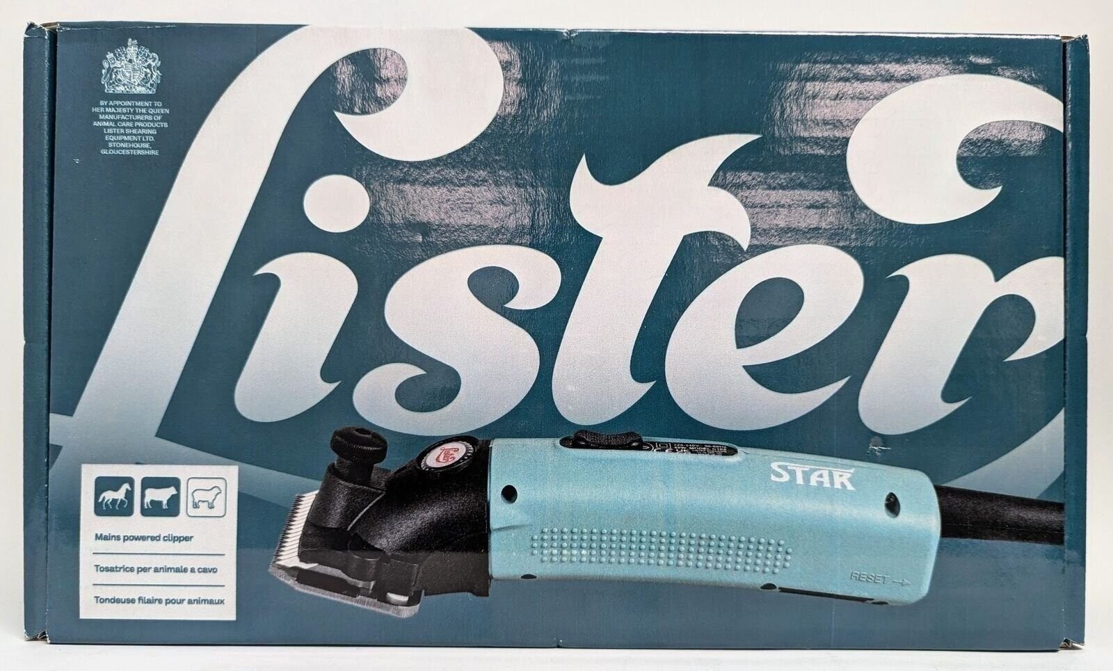 Lister Star Large Animal Clipper with Fine Blade for Livestock - Green - #C101