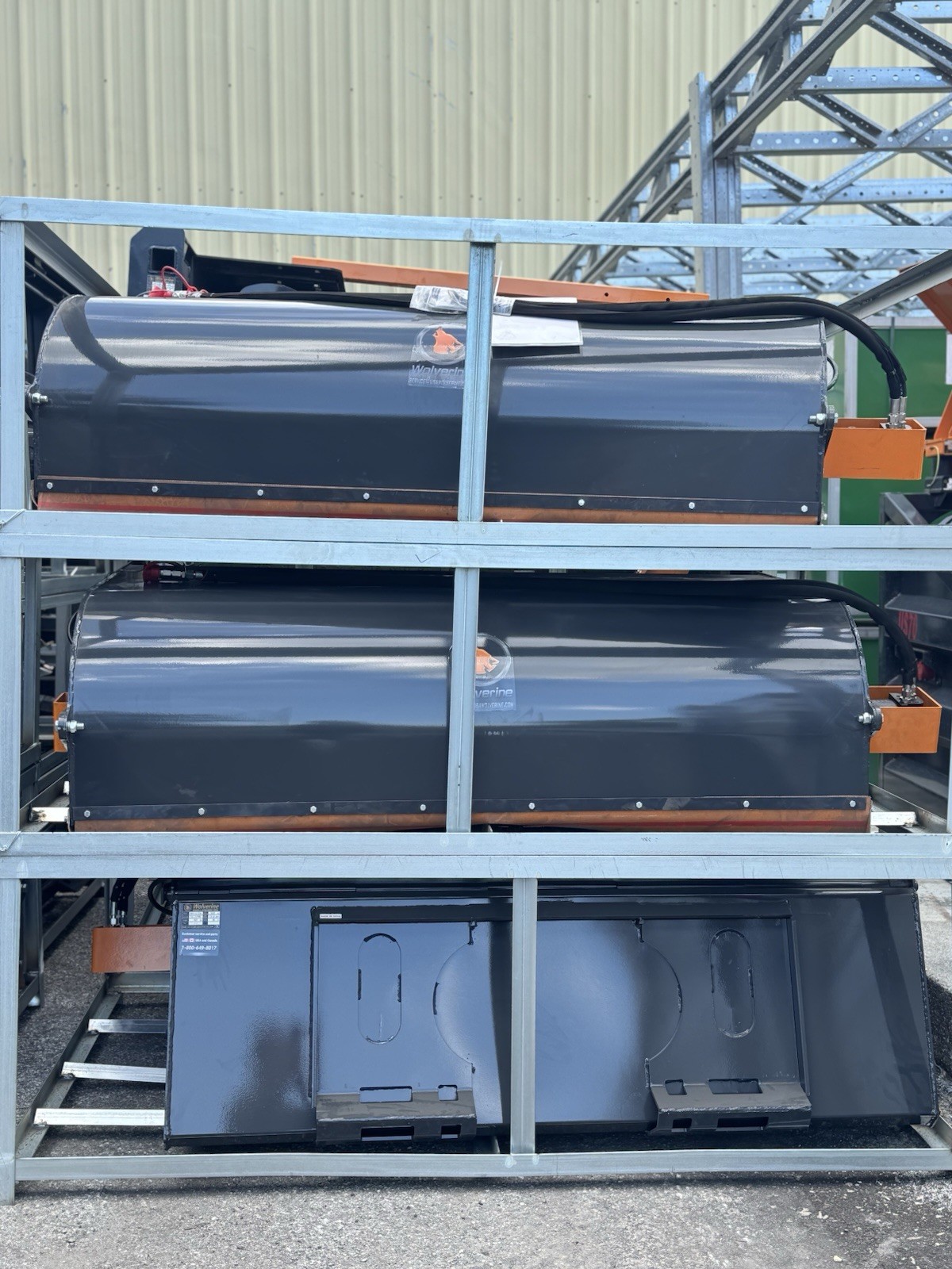 72" Hydraulic Skid Steer Pickup Box Broom Sweeper Bi-Directional Broom Bucket