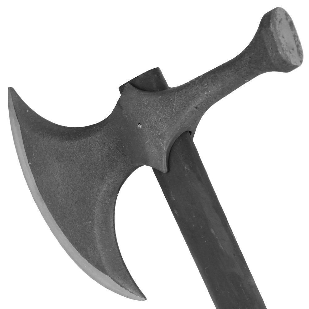 Rustic Barbarian Medieval Viking Hammerhead Battle Axe