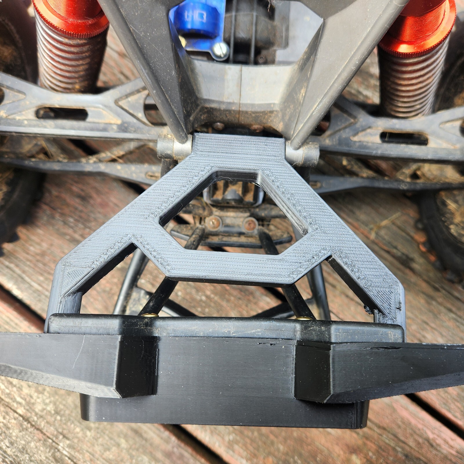 Traxxas TOUGH X-Maxx Rear Bumper Upgrade With Light Bar Mount