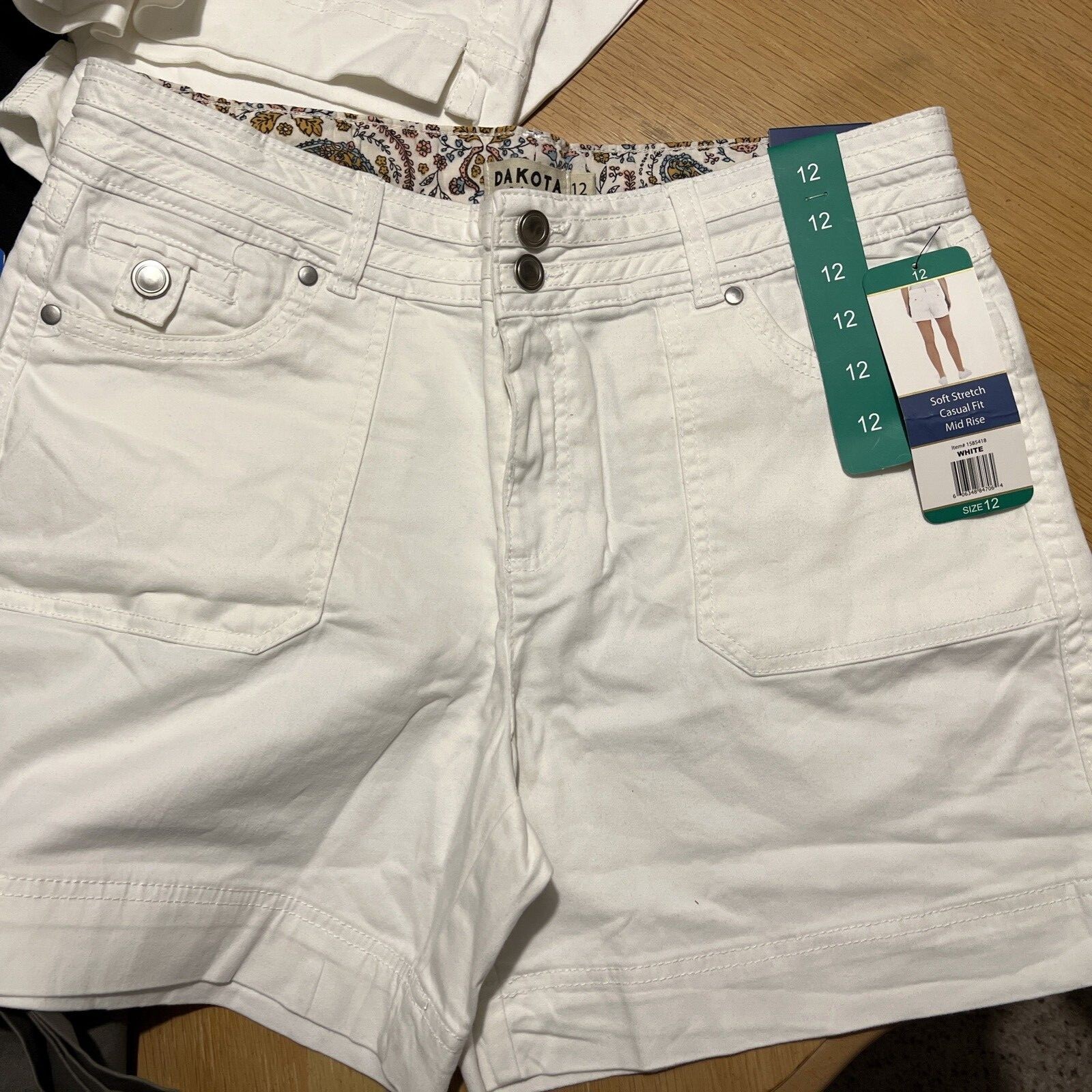 Women's Soft Stretch Casual Fit Mid Rise Shorts Colors & Sizes CHOICEs dakota