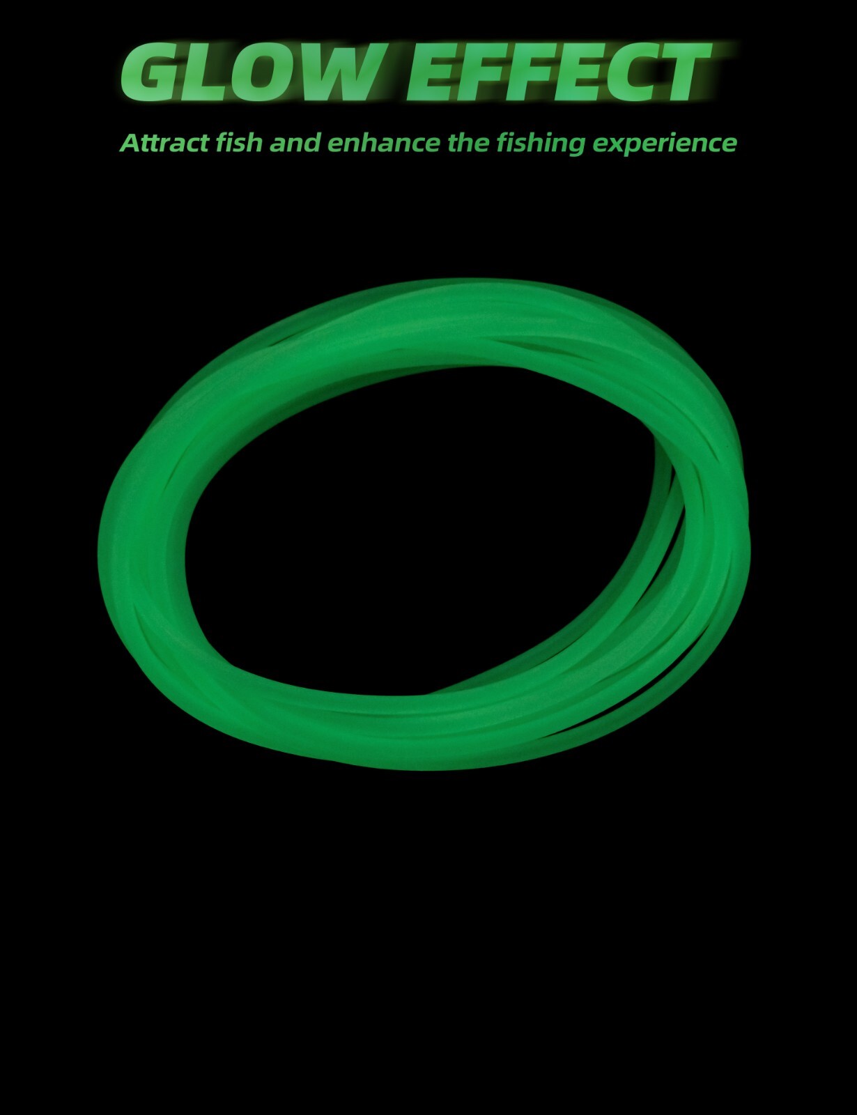 BLUEWING PVC Glow Tube 15ft Deep Sea Fishing Soft Tube US Seller