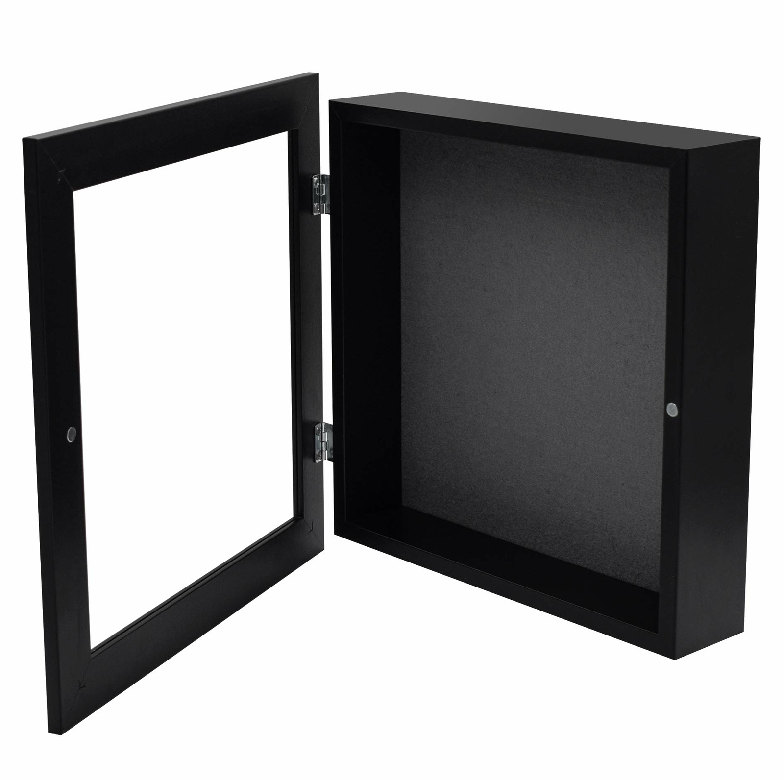 11x11 Shadow Box Frame Display Case 2 inch Depth Fits Artwork Photos Gifts Black