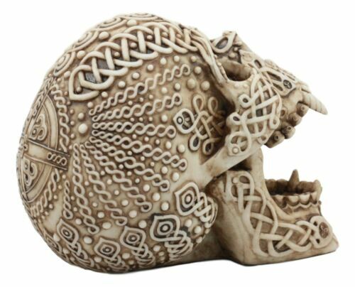 Ebros Celtic Knotwork Bloodlust Vampire Skull Ashtray Statue 7.5"L