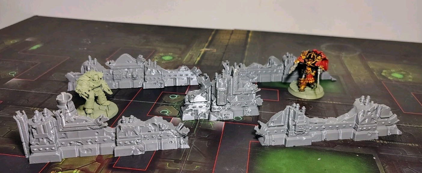 5 Piece Ruin Terrain Set Perfect For Warhammer 40k Kill Team Trench Crusade