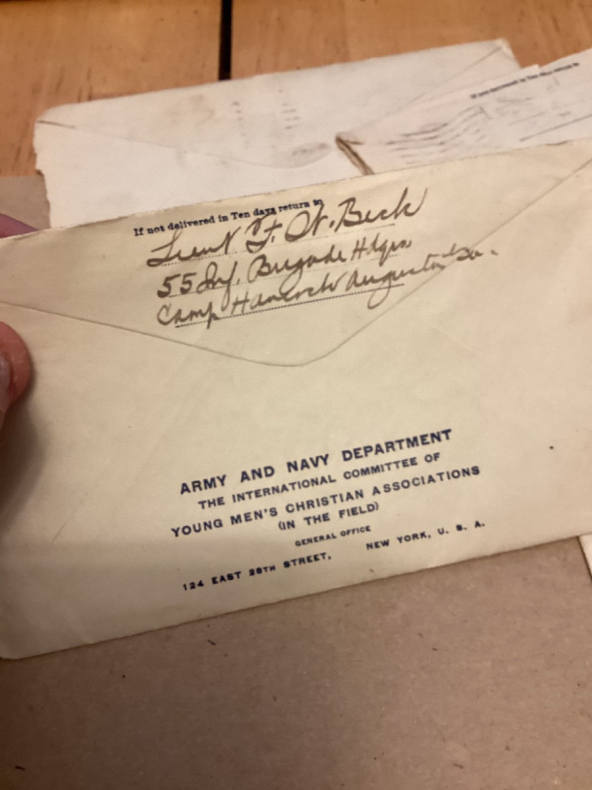 50 WW1 letters to Philadelphia from Camp Hancock,Ga,Lt Armitage Corp Beck.PA Uni