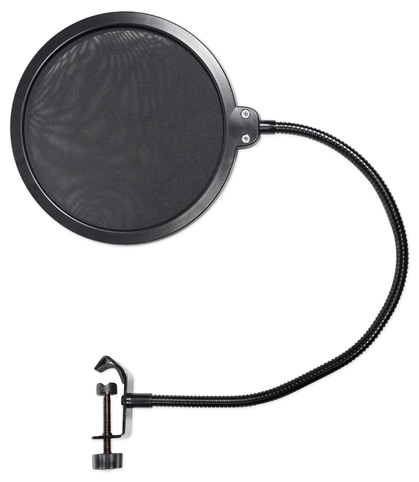 Rockville RockPop Double Screen Recording Mic Pop Filter w/Metal Gooseneck Clamp
