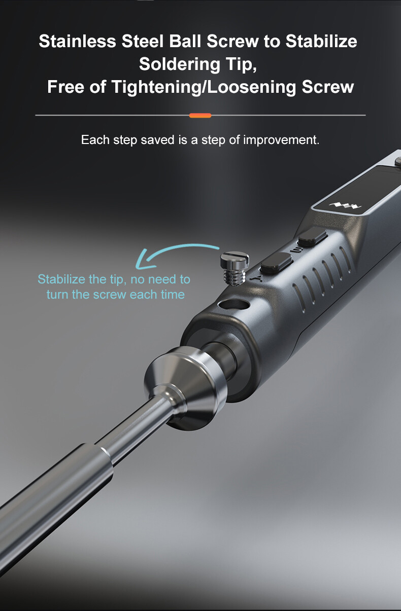 TS101 Soldering Iron Set B2/BC2/I Tips 65W Temperature Adjustable 50-400℃ USB-C
