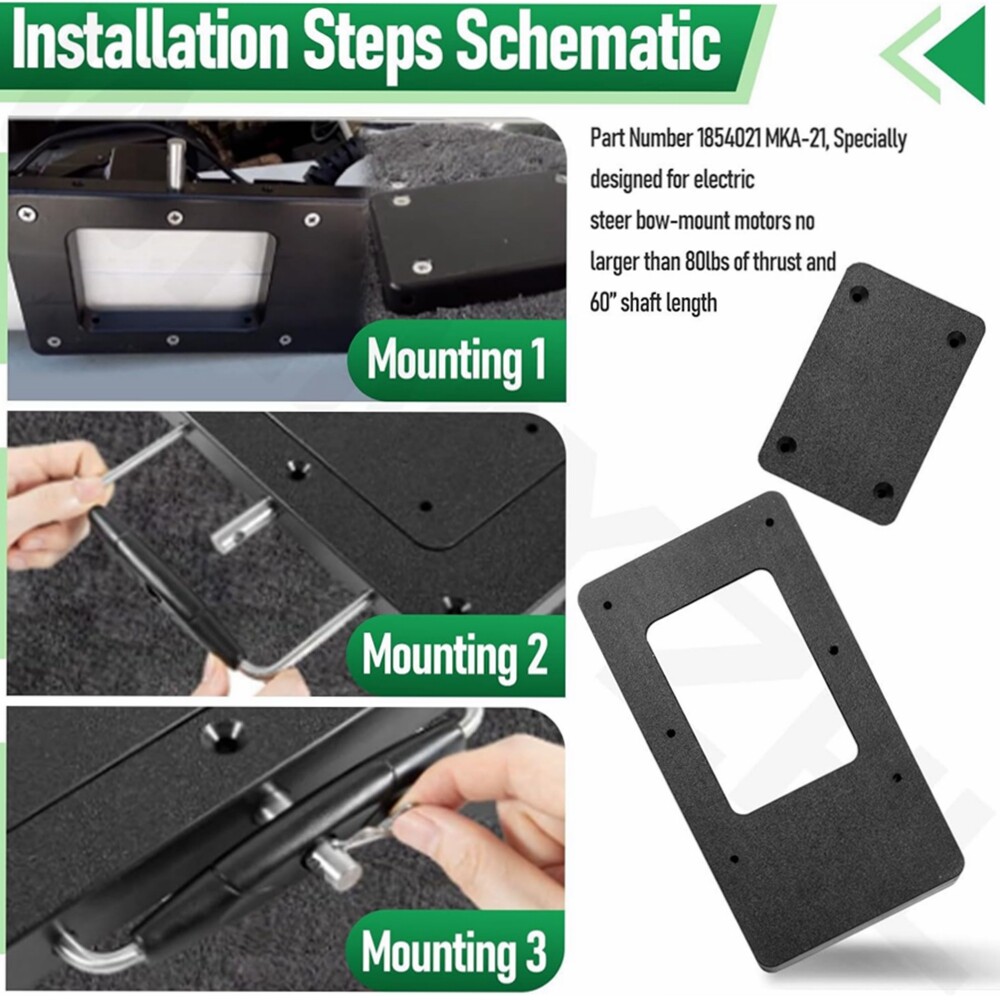 1854021 QUICK RELEASE BRACKET FOR MINN KOTA MKA-21, ULTERRA, TERROVA W