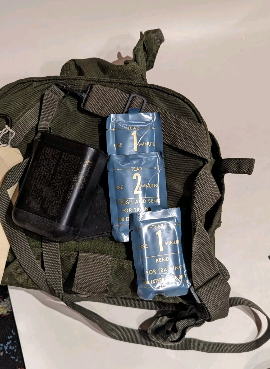 US Military Combat-Bio. Mask Field M40A1/Canister C2A1 Free Shipping!!!