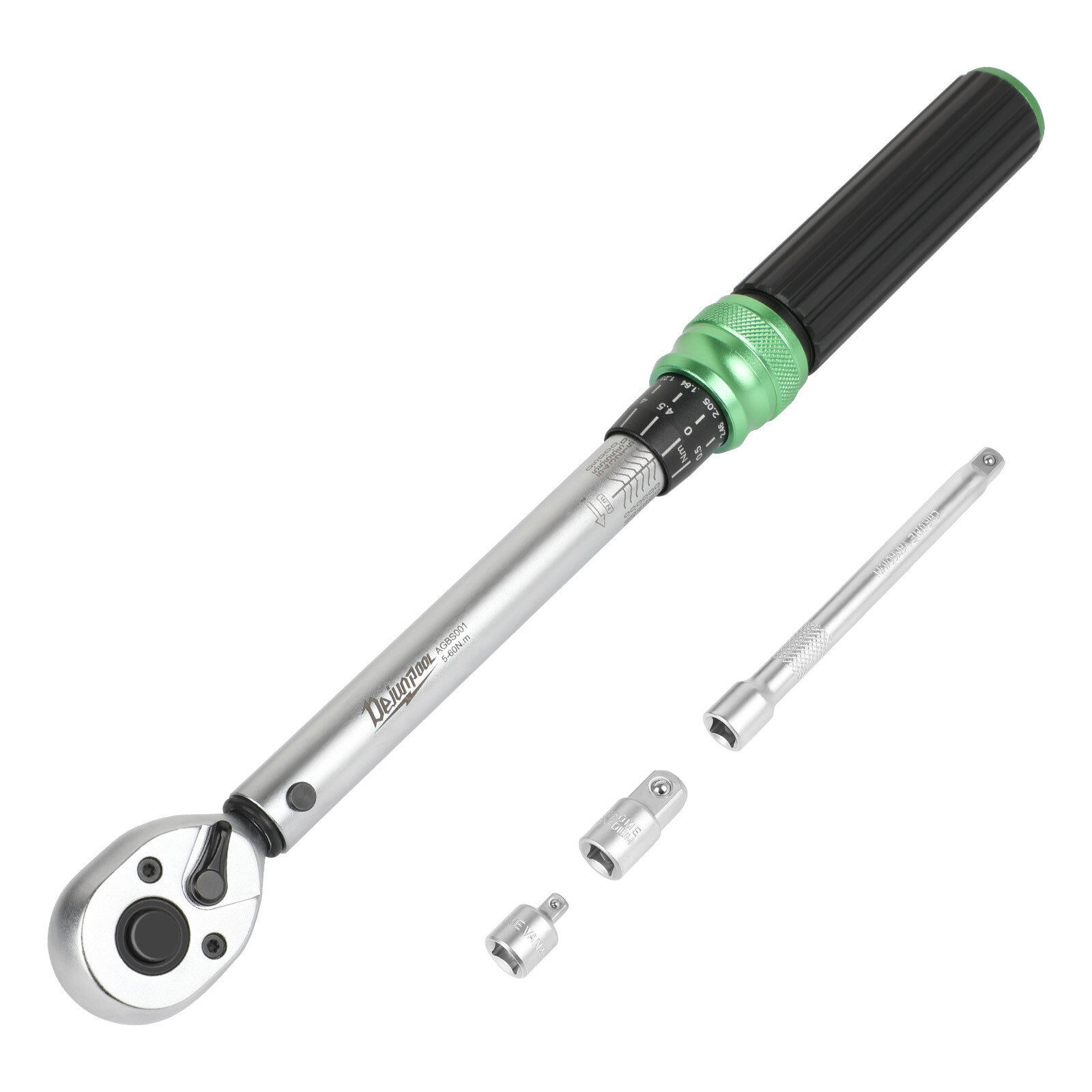 Torque Wrench Adjustable Torque Wrench 3/8" Drive 3.69-44.25 ft.lb/5-60n.m
