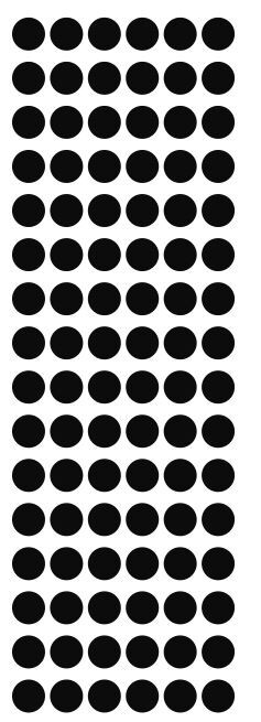 3/8" Black Dots Round Vinyl Color Code Inventory Label Dot Stickers 3/8 Inch