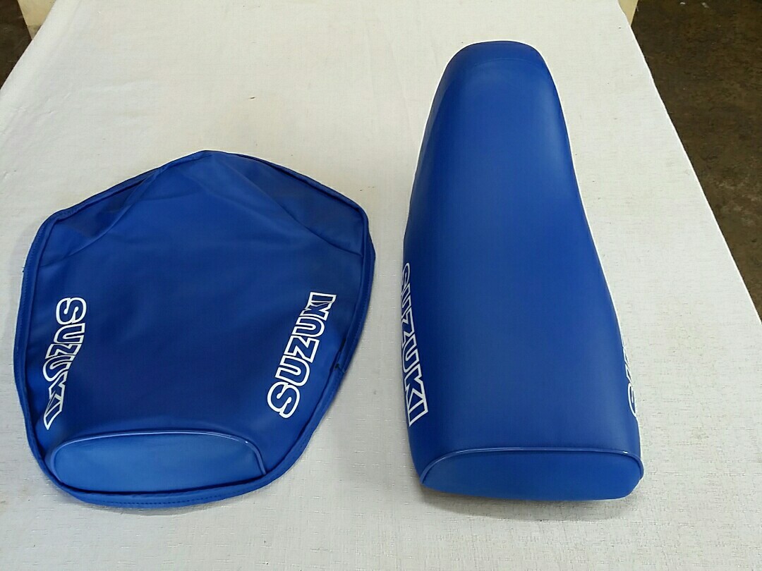 SUZUKI ALT50 LT50 SEAT COVER 1983 TO 1985 MODEL SEAT COVER BLUE**outline** (S53)