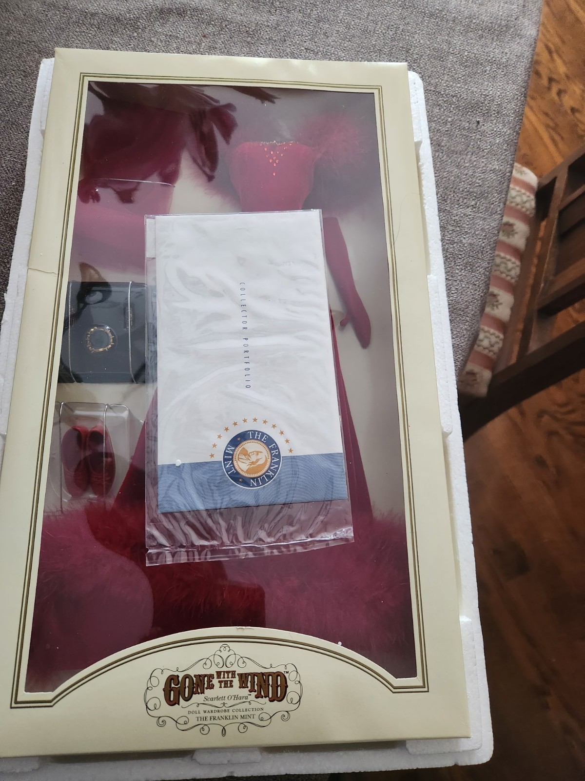 Franklin Mint Scarlett O'Hara Doll With Four Dresses