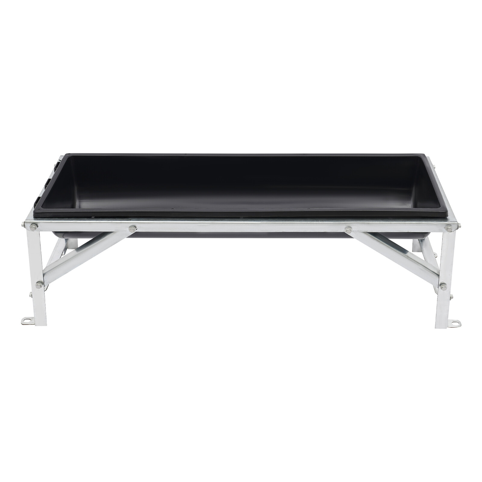 40.5" Livestock Feeding Trough 9.25 Gallon Pasture Hay Feeder Floor Standing