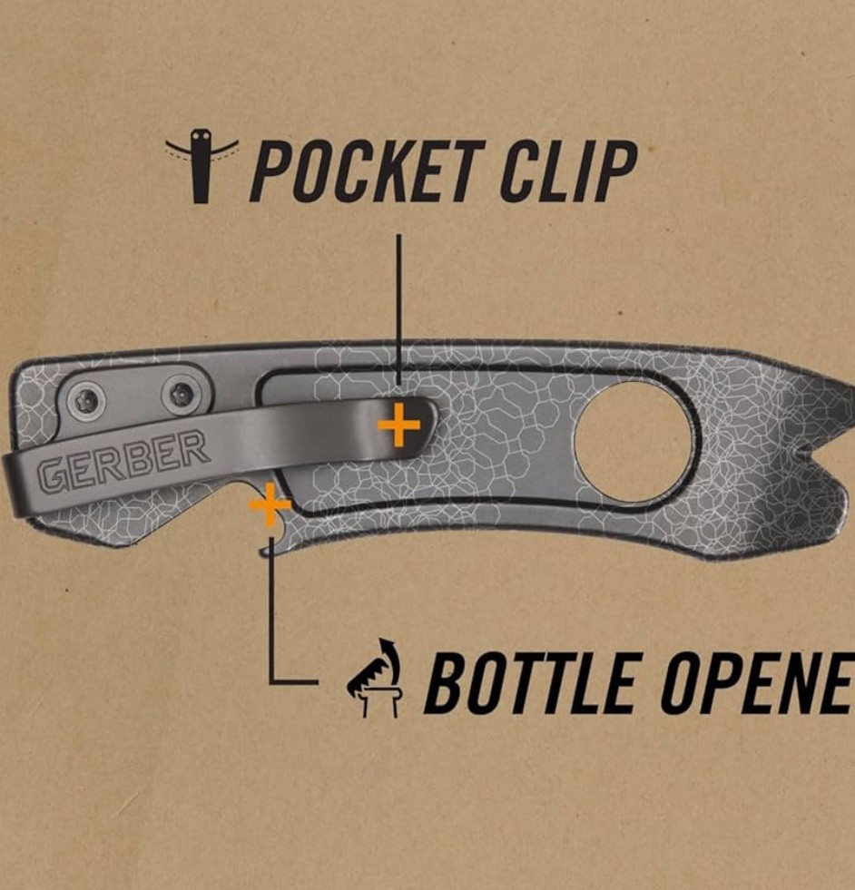Gerber Chonk Multitool Pry Bar Stainless Steel, Green Micarta