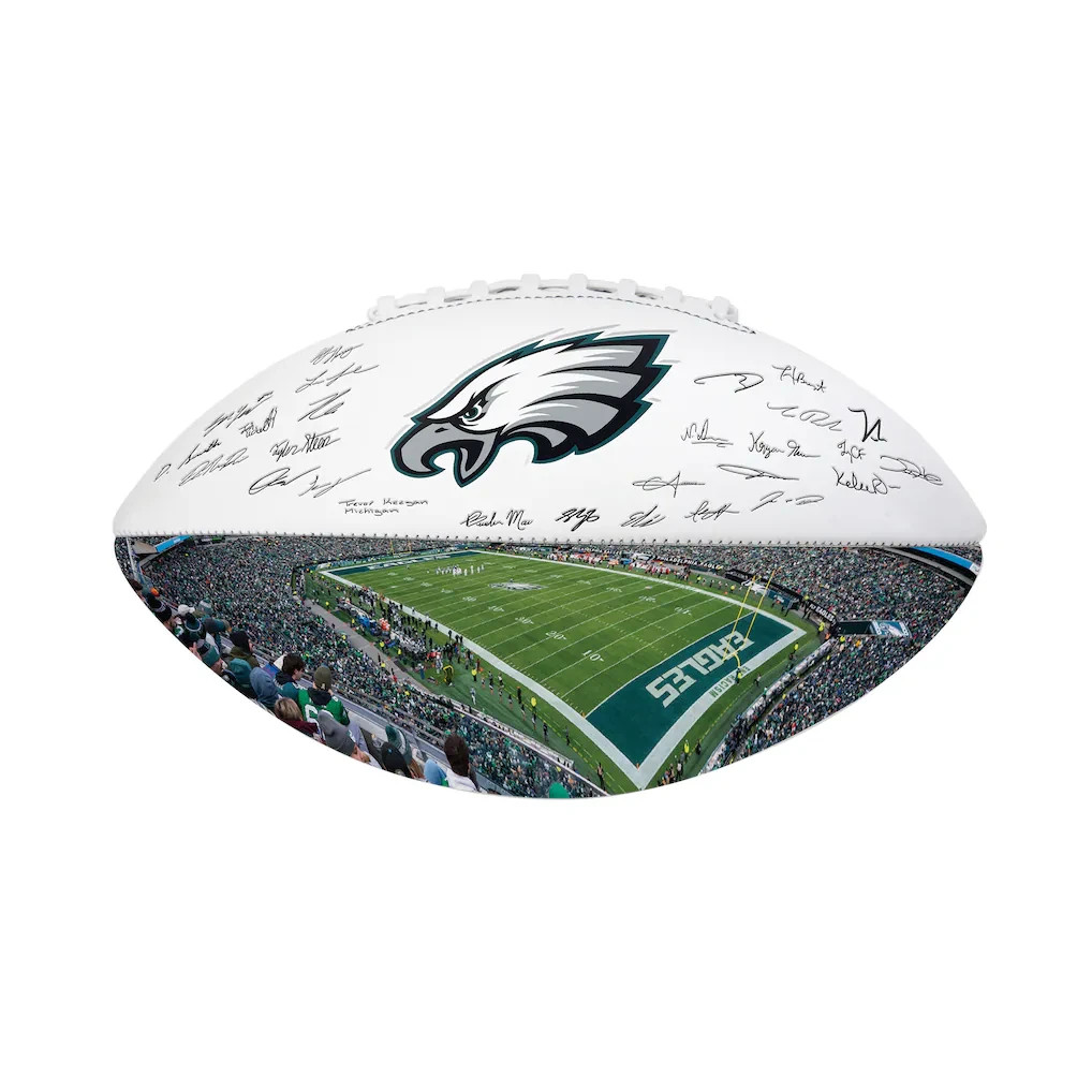 Philadelphia Eagles Logo Brands 2025 Autograph Signature Football