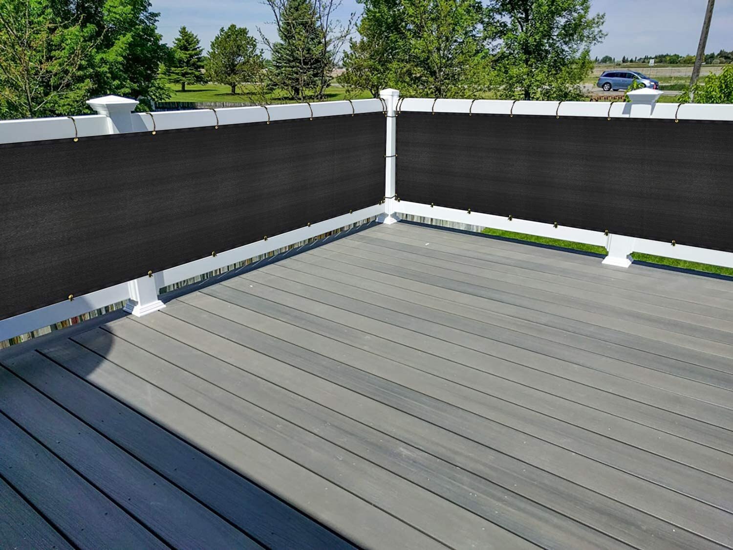 3ft Tall Privacy Balcony Fence Screen Deck Garden Yard Patio Fabric Shade Cover