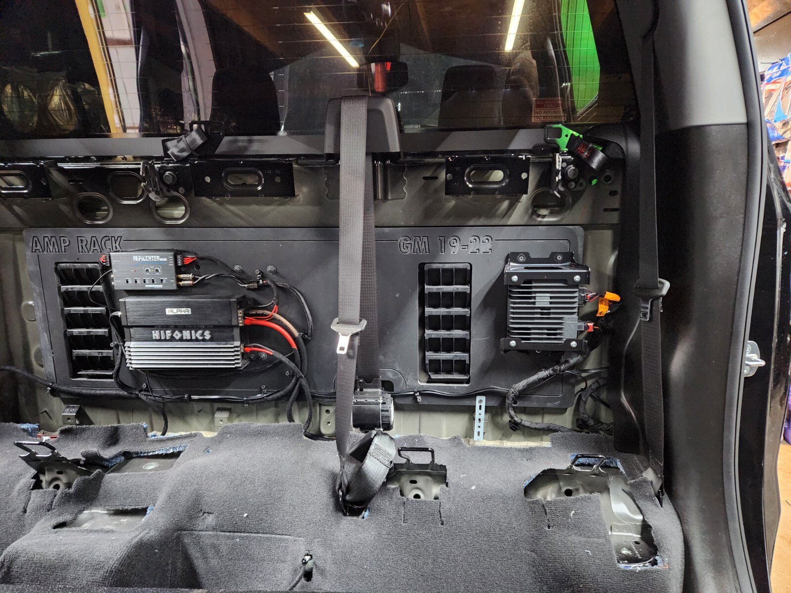 Chevy Silverado GMC Sierra 2019-2023 Amplifier rack Mount Abs factory mounting