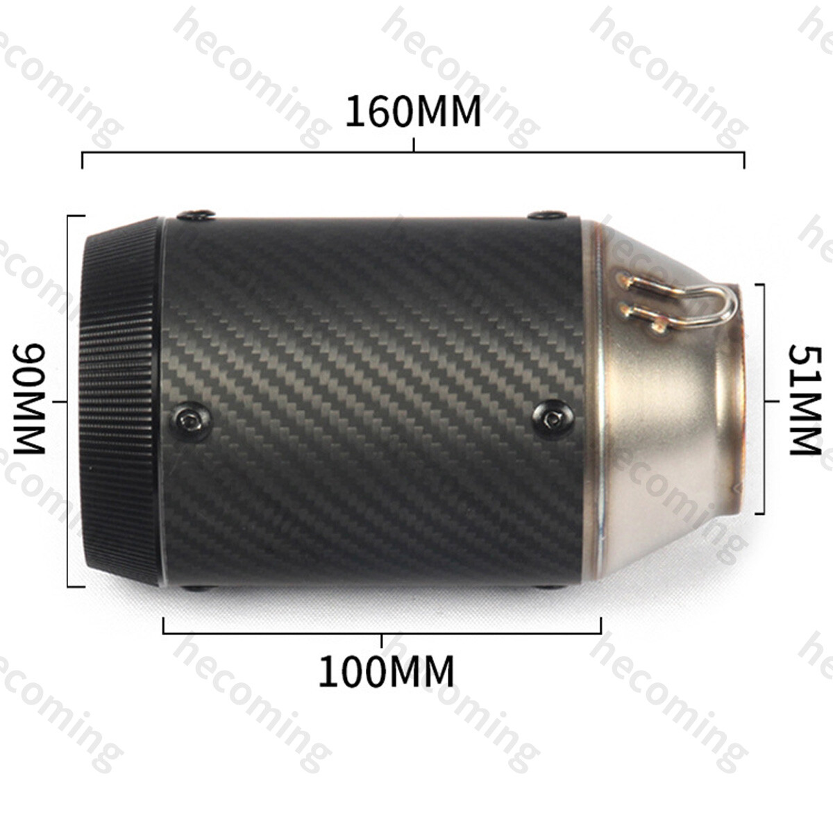 675srr Exhaust System For CF-Moto 675SRR 675SS 675NK Exhaust Carbon Muffler Pipe