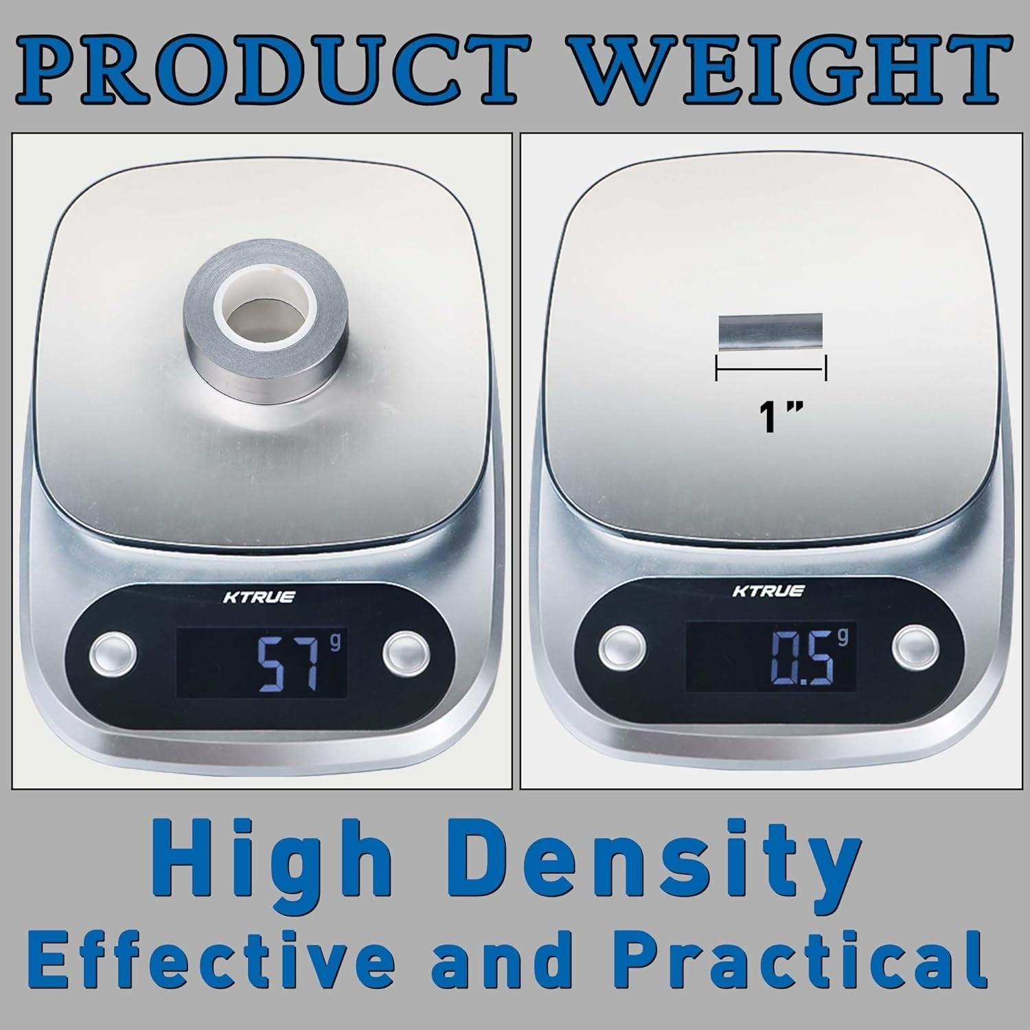 0.5 to 2 Grams Per Inch High Density Golf Lead Tape 1/2'' x 60''