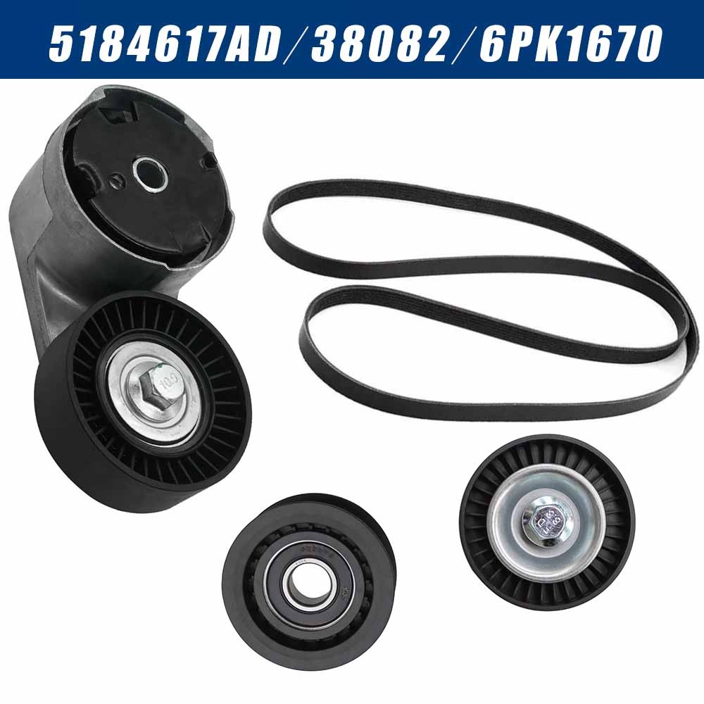 5184617AD For Chrysler For Dodge Drive Idler Pulley Tensioner Kit 3.6L V6