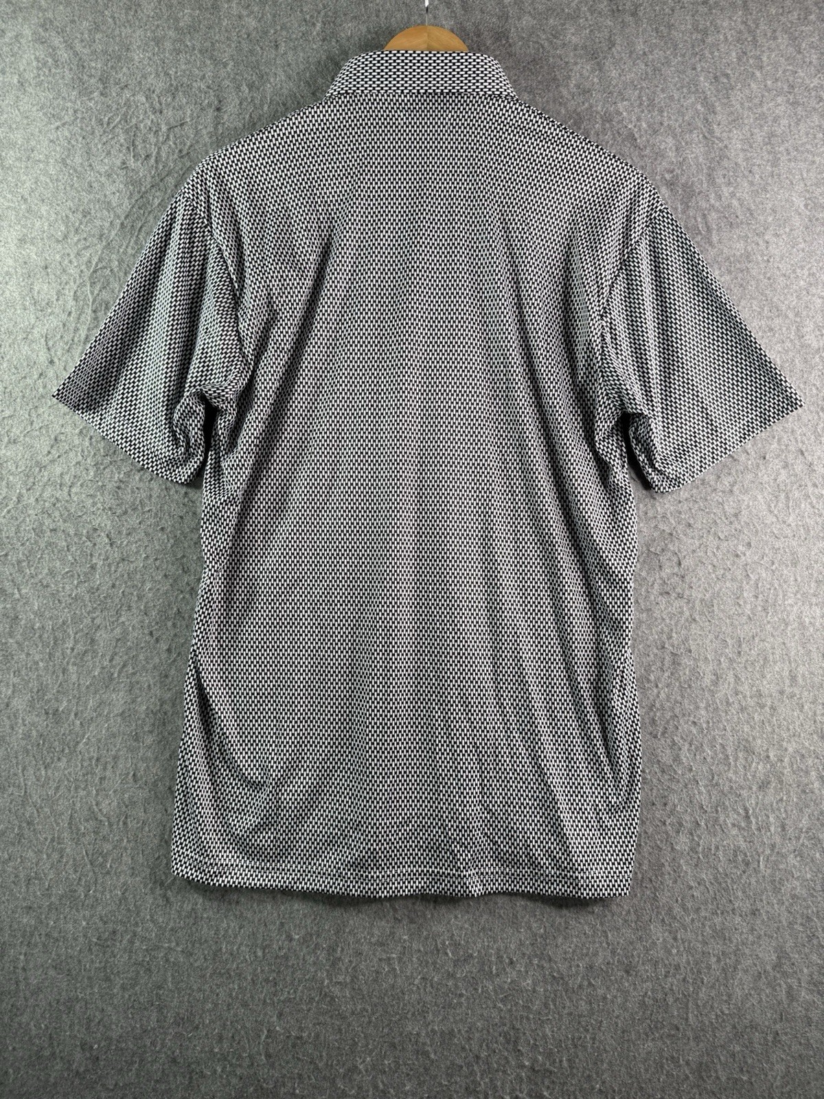 Collars & Co Vantage Black Dress Collar Polo Shirt Men's Medium