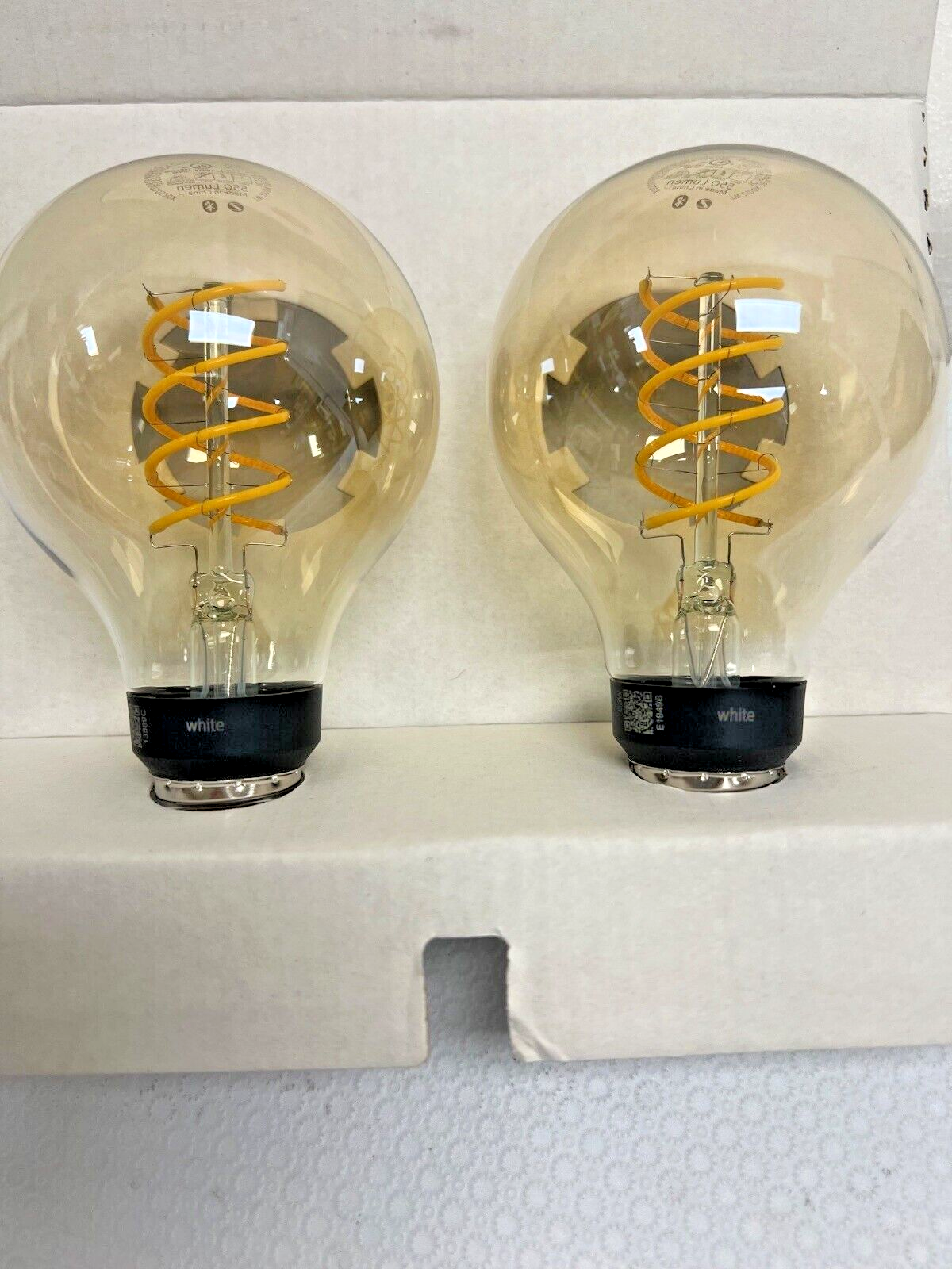 Philips Hue 2-Pack Dimmable Warm White Vintage Smart G25 Edison Bulb -FREE S/H