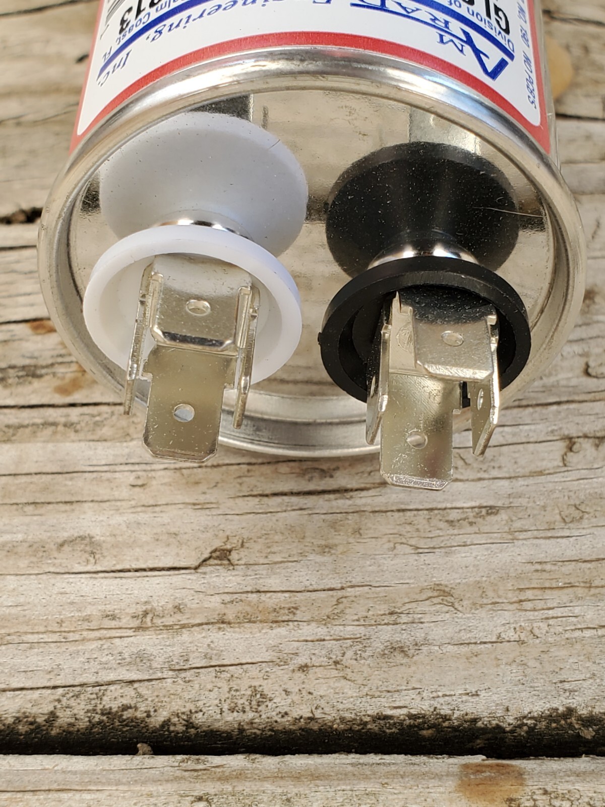 AmRad USA2213 Round Run Capacitor 30 uF MFD 370 / 440 Volt Made in USA