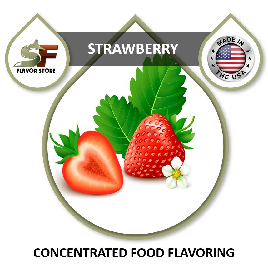 Strawberry Food Flavor, Flavoring Concentrate 1oz/30ml - 4oz/120ml