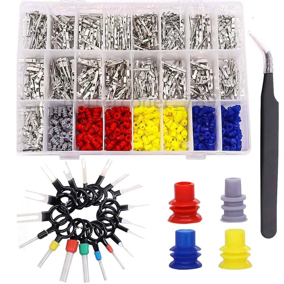 739Pcs Automotive Electrical Connector Pins Kit Terminal Removal Tool Wire Seals