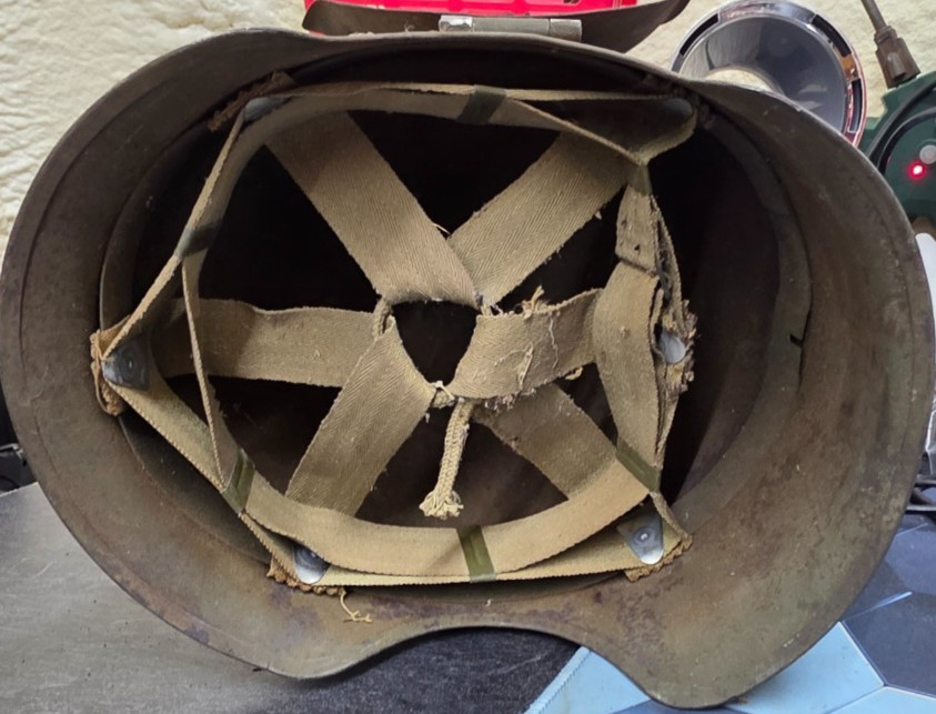 WW2 US ARMY AIR FORCE USAAF M3 BOMBER PILOT/CREW FLAK PROTECTION HELMET