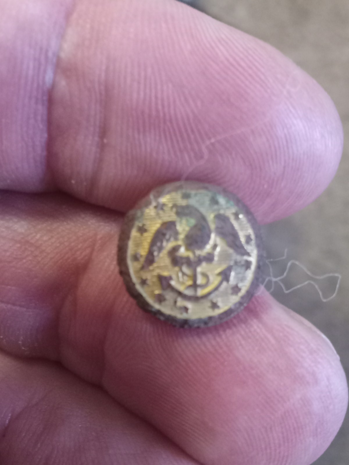 civil war dug naval cuff from Fredericksburg