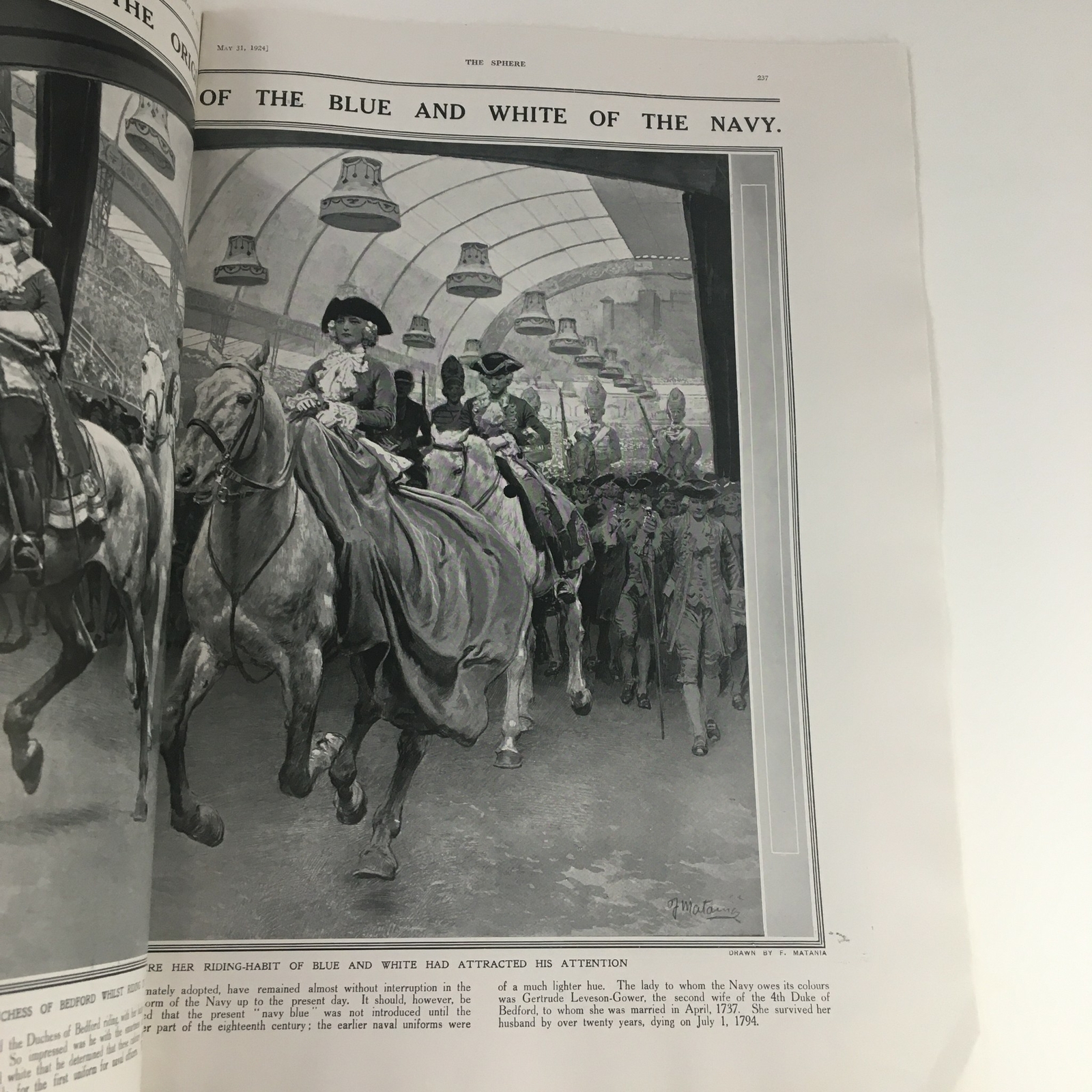 The Sphere Newspaper May 21 1924 King Victor Emmanuel and Queen Elena No Label