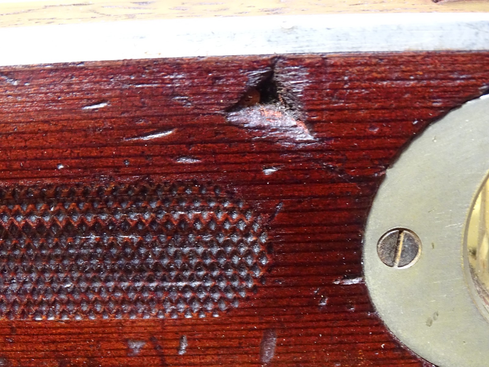 Goodell Pratt Roland Stetson Patent No 6024 Mahogany Aluminum Bound Level