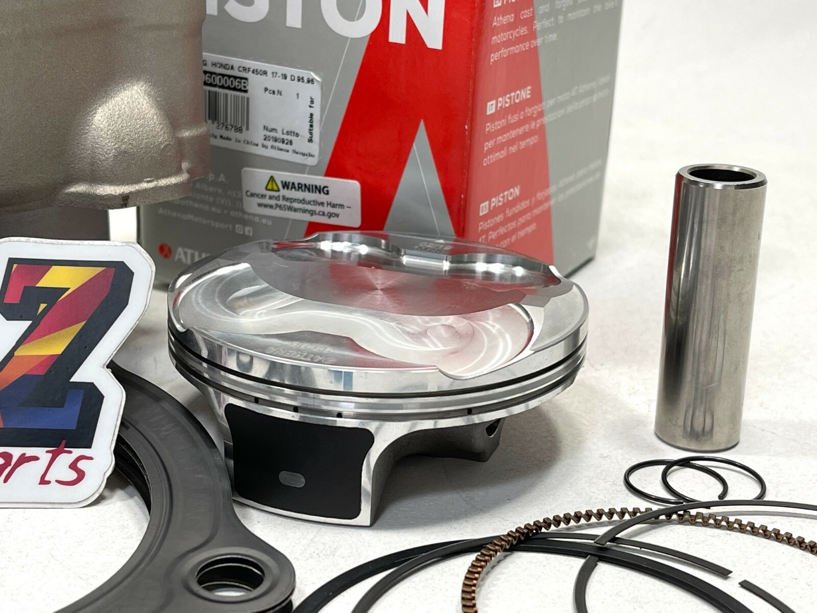 09-15 Kawasaki KX450F KX 450F Stock Bore ATHENA Piston Cylinder Top End Rebuild