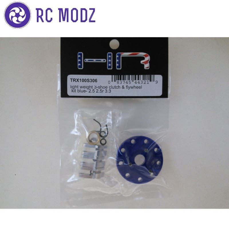 Hot Racing TRX100S306 Traxxas 2.5 2.5R 3.3 Aluminum Light Weight 3-Shoe Clutch