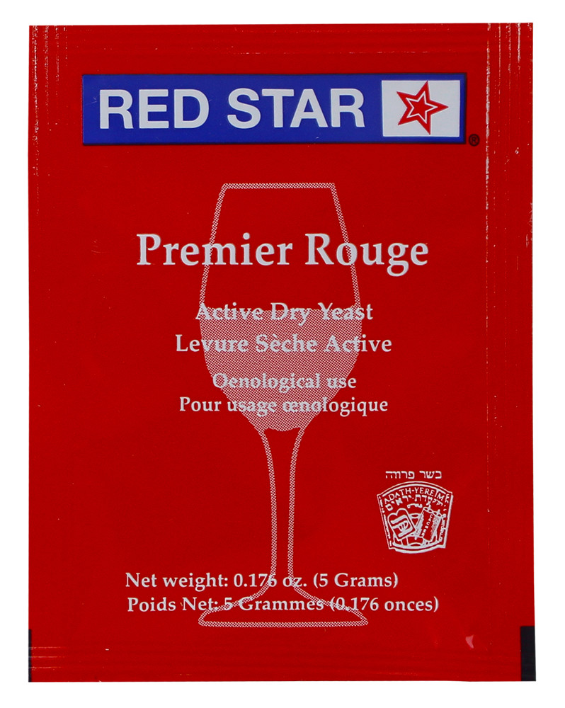 Red Star Premier Rouge formerly Pasteur Red Dried Wine Yeast (10 Packets)