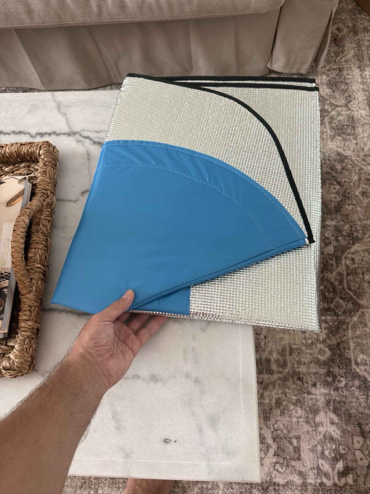 42 In Extra-Wide Brim Sun Hat Reflective Protection Shield