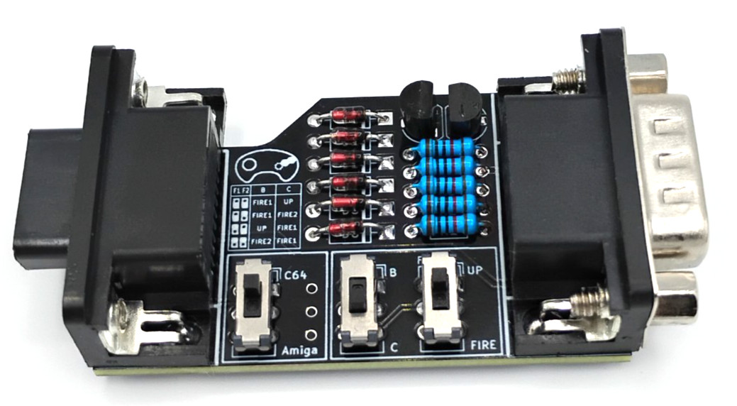 Commodore 64 & Amiga Adapter For Using Sega Genesis Gamepads - USA Seller