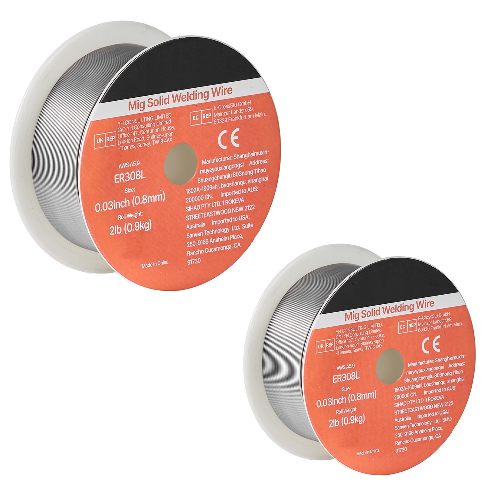 Uimoso Solid MIG Welding Wire ER308L 0.03-inch 2 lbs Stainless Steel Wire