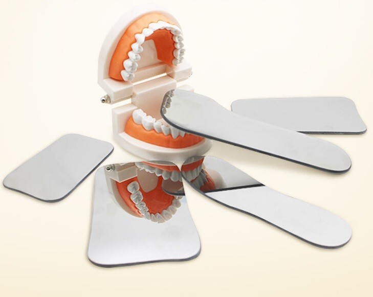 Dental Mirror Photography Mouth Mirrors Intraoral 2-sided Glass Fine/Normal Edge