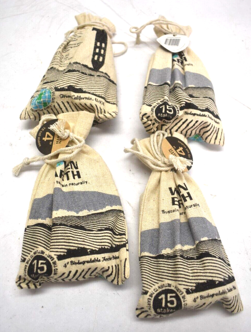 Woven Earth Biodegradable 4” Nesting Landscape Stake Organic Lot of 60 Stakes